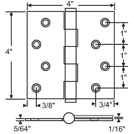Strybuc 4in x 4in Hinge Square 56-441